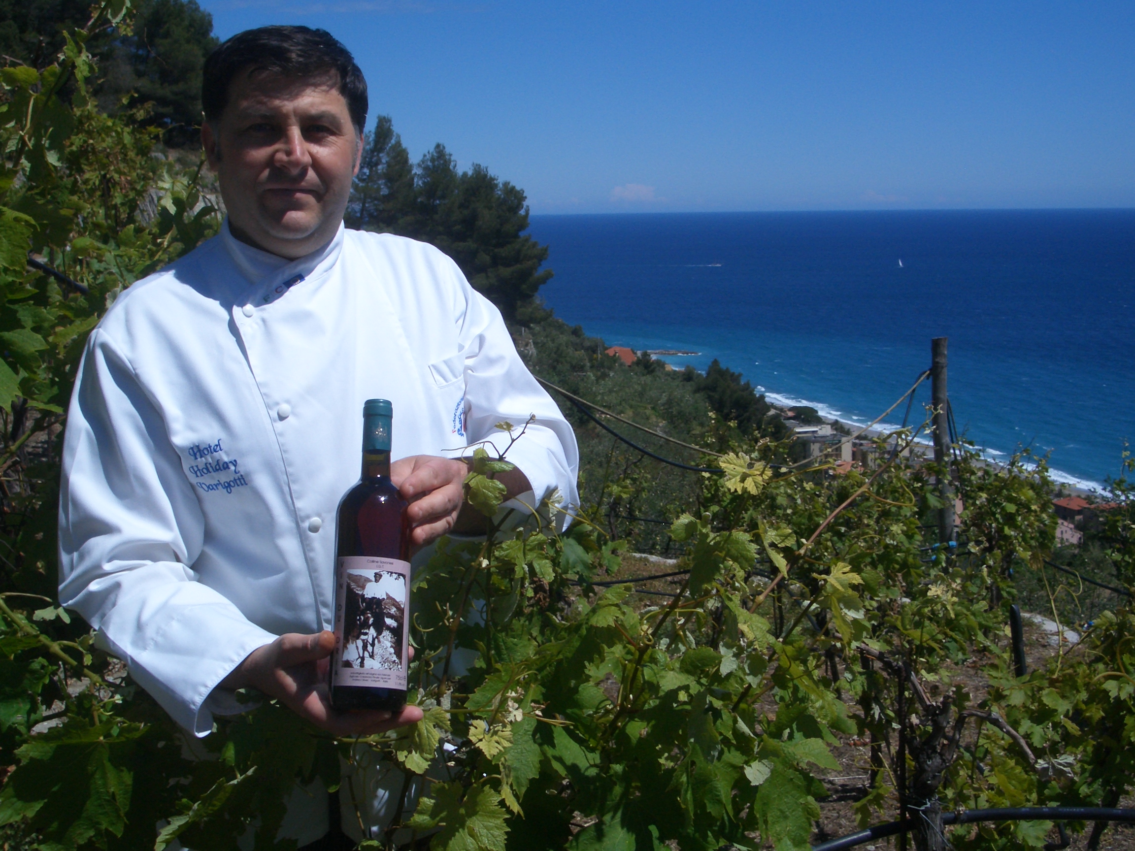 Chef in the vineyard